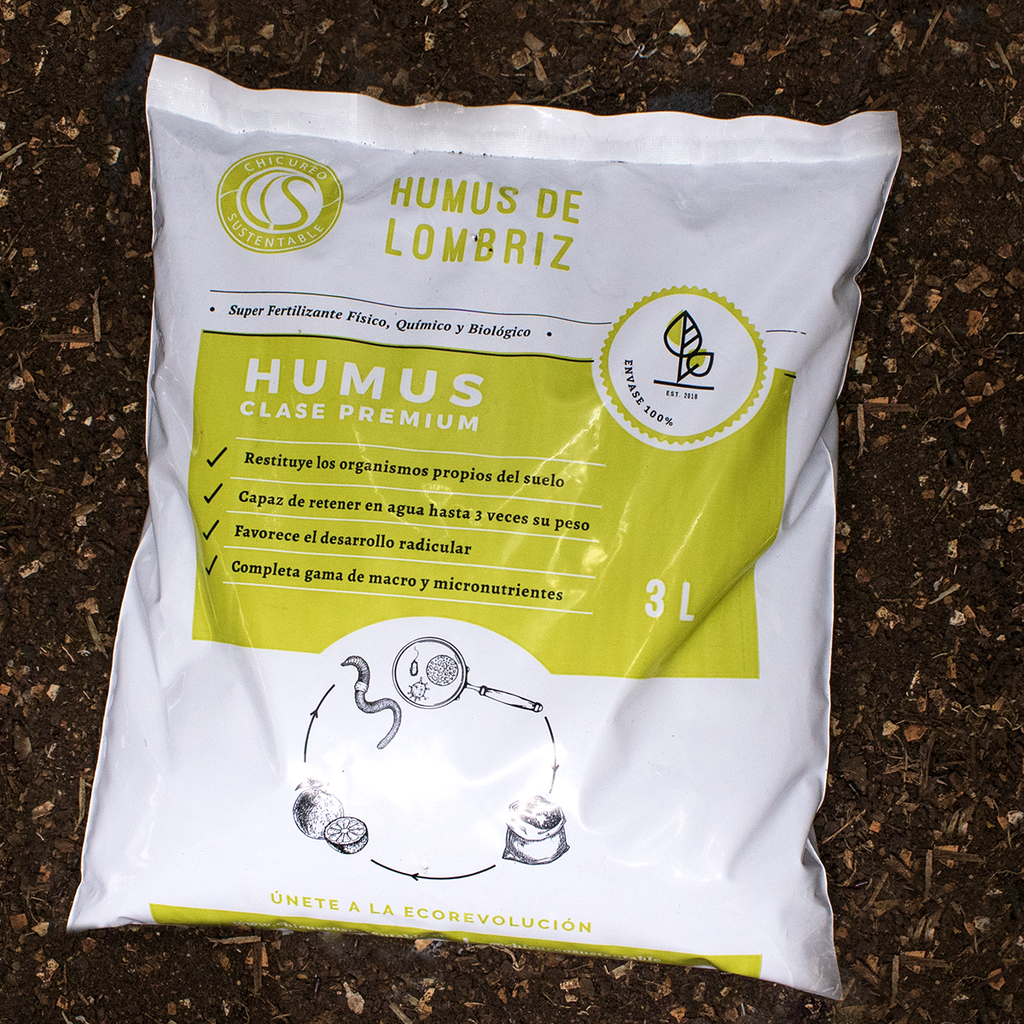 Humus de lombriz Chicureo sustentable